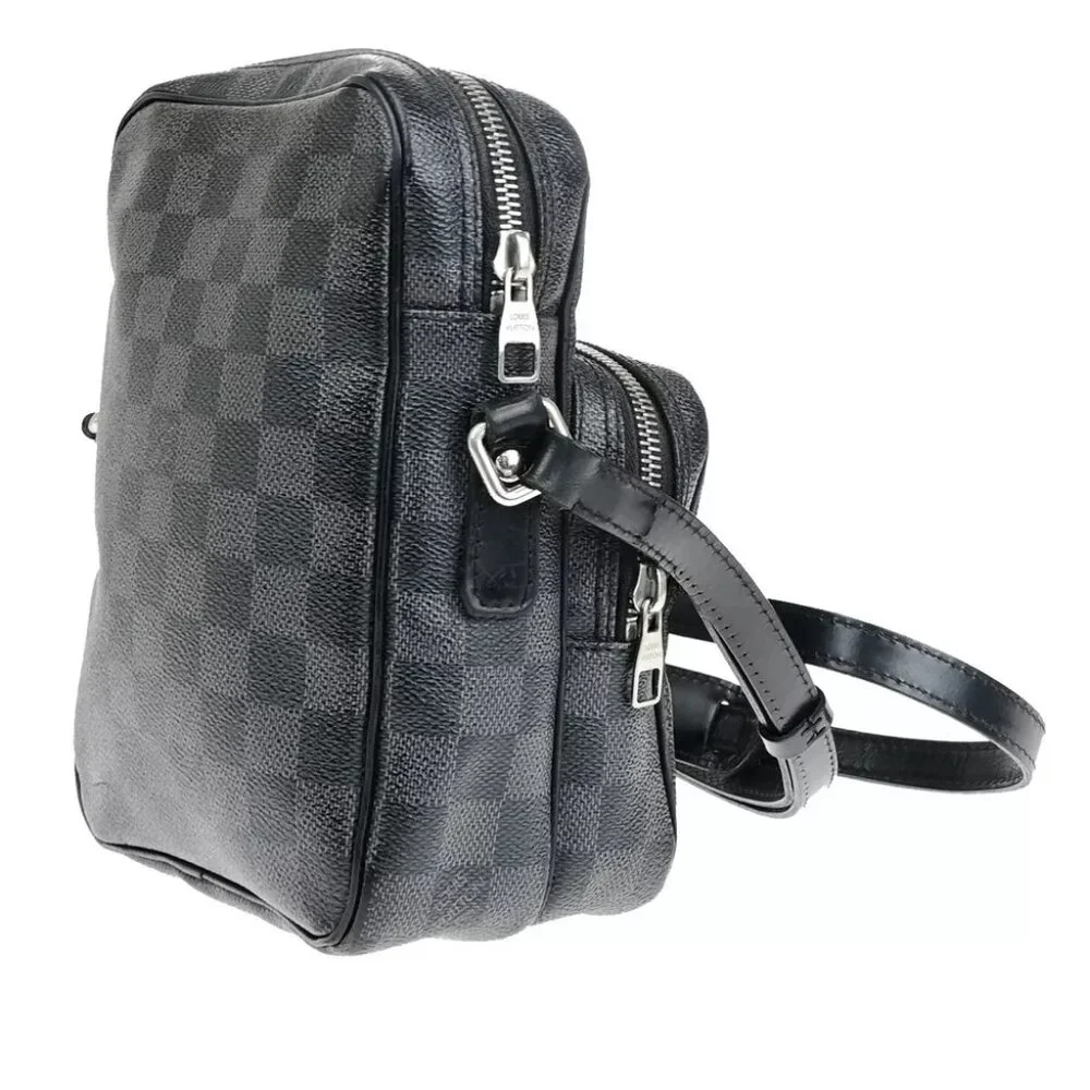 LOUIS VUITTON Rem Crossbody Shoulder Bag Damier Graphite Black